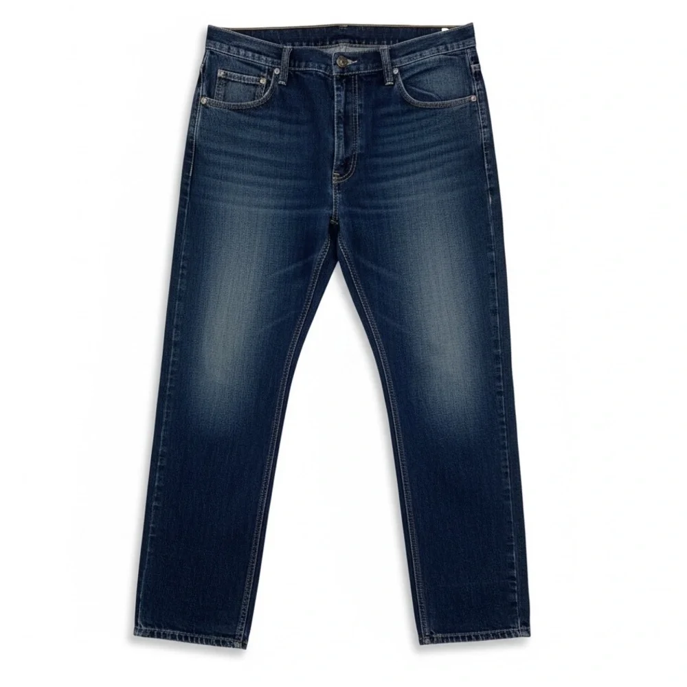 FIEND | Men’s Faded Wash Dark Blue Jeans Waist Size 40 Length 32